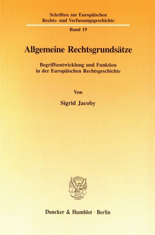 Allgemeine Rechtsgrundsätze.