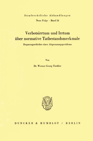 Verbotsirrtum und Irrtum über normative Tatbestandsmerkmale.