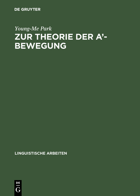 Zur Theorie der A’-Bewegung - Young-Me Park