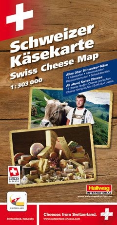 Schweiz K&auml;sekarte, 1:303 000