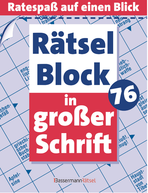R&auml;tselblock in gro&szlig;er Schrift 76 - Eberhard Kr&uuml;ger