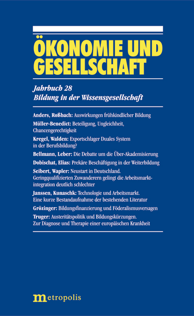 &Ouml;konomie und Gesellschaft / Bildung in der Wissensgesellschaft - 