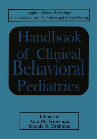 Handbook of Clinical Behavioral Pediatrics