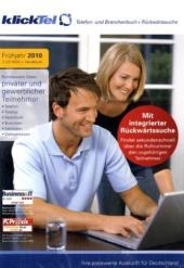 klickTel Telefon- und Branchenbuch Frühjahr 2010 inkl. Rückwärtssuche, 2 CD-ROMs