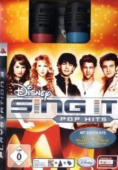 Disney Sing It Pop Hits, PS3-DVD m. 2 SingStar-Mikrofonen u. SingStar-USB-Konverter
