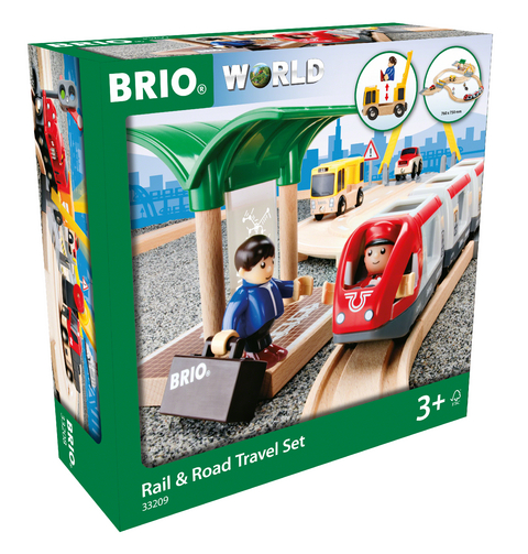 BRIO Stra&szlig;en und Schienen Reise Set