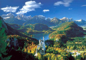 Schloss Neuschwanstein und Umgebung (Puzzle)
