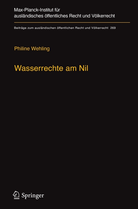 Wasserrechte am Nil - Philine Wehling