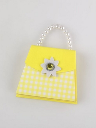 Handbag Notes - Yellow Gingham - Notizblock