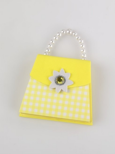 Handbag Notes - Yellow Gingham - Notizblock