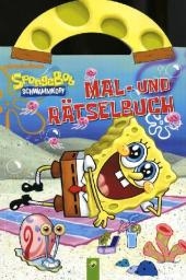 SpongeBob Mal- und R&auml;tselbuch (blau)