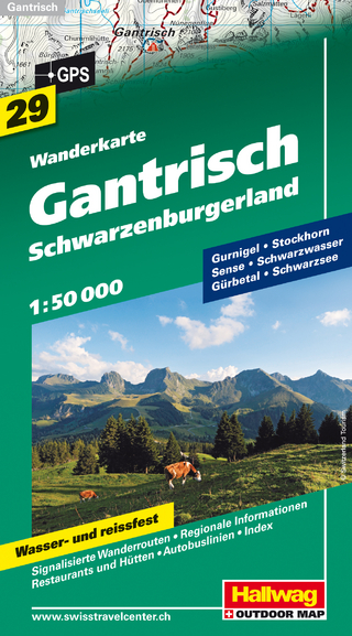 Gantrisch-Schwarzenburgerland Wanderkarte Nr. 29, 1:50 000