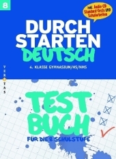 Durchstarten Deutsch 8. Schuljahr. Testbuch