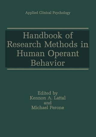 Handbook of Research Methods in Human Operant Behavior