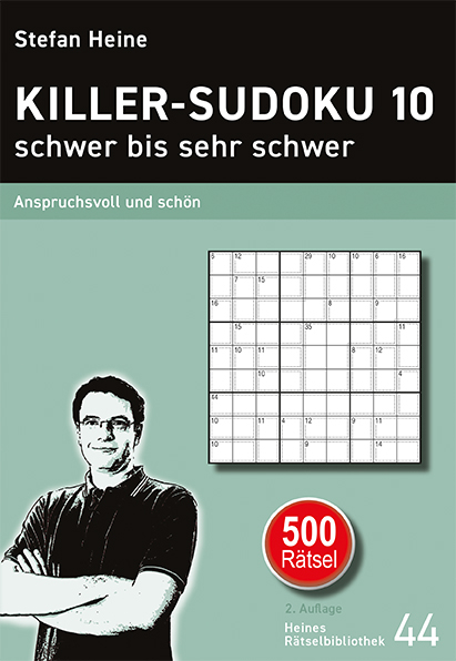 KILLER-SUDOKU 10 - schwer bis sehr schwer - 