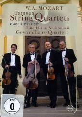 Famous String Quartets K.465, K.575, K.387. Eine kleine Nachtmusik, 1 DVD - Wolfgang Amadeus Mozart
