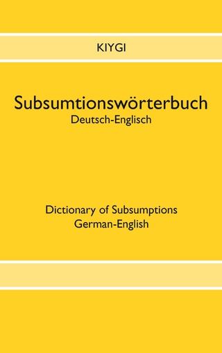 Subsumtionswörterbuch Deutsch-Englisch