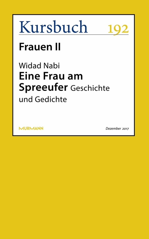 Eine Frau am Spreeufer - Widad Nabi