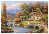 Landhaus am Fluß (Puzzle)