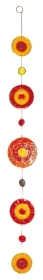 Suncatcher Centrum Fiberglas rot-orange-gelb 70 cm