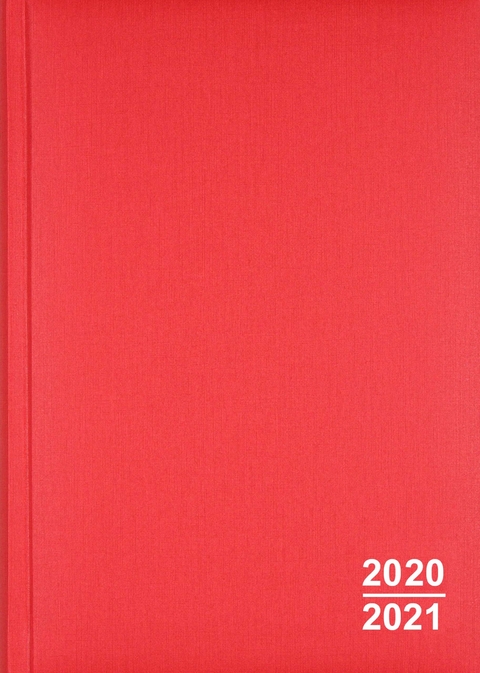 Lehrerkalender: Orgabuch, rot 2023/2024