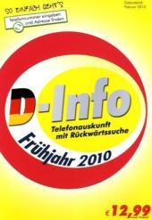 D-Info mit R&uuml;ckw&auml;rtssuche Fr&uuml;hjahr 2010, 1 CD-ROM