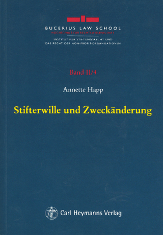 Stifterwille und Zweckänderung