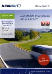 KlickTel Routenplaner Deutschland, Österreich, Schweiz, Europa, Sommer 2010, 1 DVD-ROM