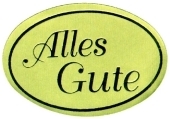 Buchhandlungsbedarf, Selbstklebe-Etiketten Nr.20 'Alles Gute', Goldfolie matt (40 x 27 mm), 1 Rolle a 1000 St&uuml;ck