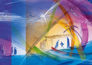 Bethlehem - Kunst-Faltkarten ohne Text (5 Stück) *