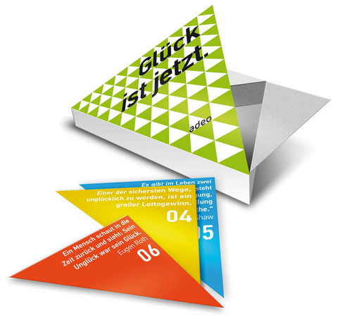 Gl&uuml;ck ist jetzt, Spruchkarten