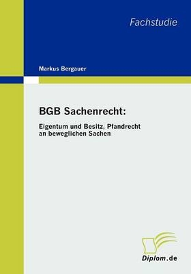 BGB Sachenrecht: Eigentum und Besitz, Pfandrecht an beweglichen Sachen
