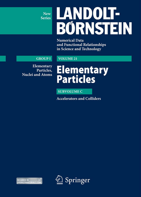 Elementary Particles - Accelerators and Colliders - Ugo Amaldi, Norbert Angert, Klaus Bethge, Frederick Bordry, Werner Herr, Friedhelm Caspers, Jean-Pierre Delahaye, Wolfram Fischer, Etienne Forest, Brennan Goddard, Markus Brugger, Helmut Burkhardt, Susanna Guiducci, Klaus Hanke, Jim Hinton, Werner Hofmann, Stephen D. Holmes, Kurt H&uuml;bner, Yacine Kadi, Michael Lamont, Ralph Wolfgang Assmann, Oliver Br&uuml;ning, Roland Garoby, Ralph Steinhagen, Rogelio Tom&aacute;s Garc&iacute;a, J&ouml;rg Wenninger, Luca Bottura Bottura, Erk Jensen, Jose Miguel Jimenez, Owain Rhodri Jones, Bernhard Holzer, John Jowett, Leonid Rivkin, Mats Lindroos, Elias Metral, Giovanni Rumolo, Katsunobu Oide, Thomas Roser, J&ouml;rg Rossbach, Martin Dohlus, Peter Schm&uuml;ser, Ferdinand Willeke, John T Seeman, Alexej Grudiev, Geoffrey Krafft, Andrea Latina, Ioannis Papapaphilippou, Nanette Phinney, Marc Ross, Daniel Schulte, Andrei Seryi, Akira Yamamoto, Vladimir Shiltsev, Edmund J. N. Wilson, Volker Mertens, Dominique Missiaen, Laurent Jean Tavian, Davide Tommasini, Jean-Paul Burnet, Allen Caldwell, Oliver Boine-Frankenheim, Giulio Magrin