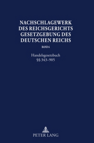 Nachschlagewerk des Reichsgerichts – Gesetzgebung des Deutschen Reichs