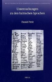 Untersuchungen zu den baltischen Sprachen