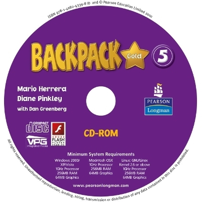 Backpack Gold 5 CD ROM (Student Book) New Edition for Pack - Diane Pinkley, Mario Herrera