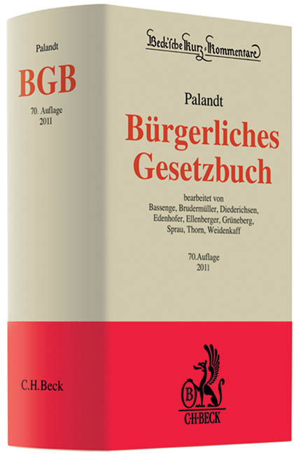 B&uuml;rgerliches Gesetzbuch - BGB - 