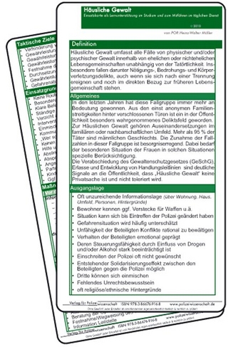 Einsatzkarte Einsatzlehre - Häusliche Gewalt