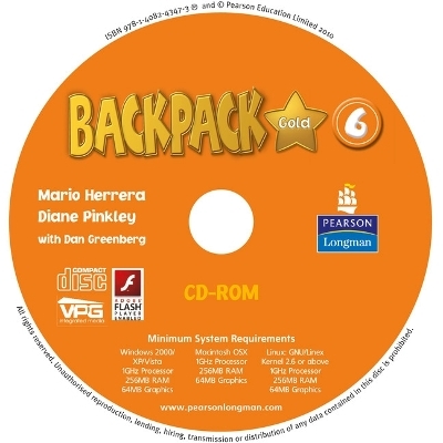 Backpack Gold 6 CD ROM (Student Book) New Edition for Pack - Diane Pinkley, Mario Herrera