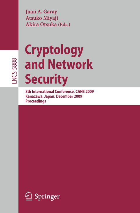 Cryptology and Network Security - 