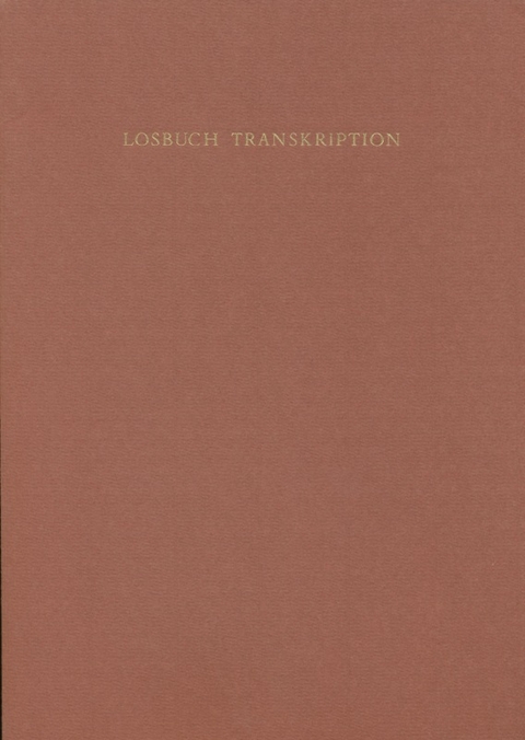 Ein Losbuch Konrad Bollstatters - Karin Schneider