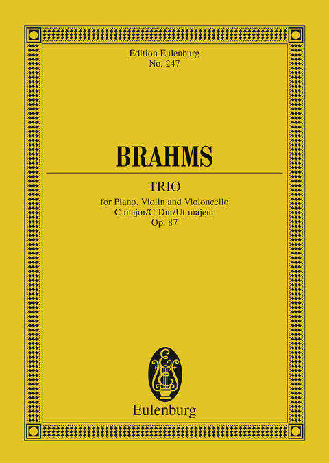 Piano Trio C major - Johannes Brahms