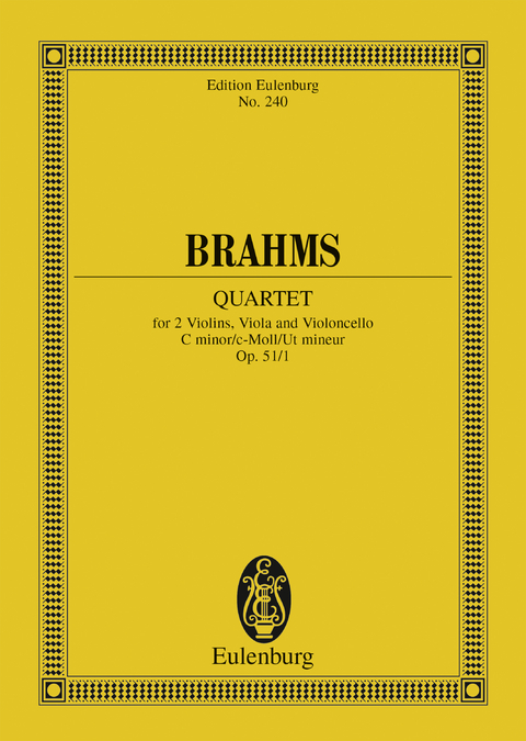 String Quartet C minor - Johannes Brahms