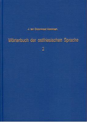 W&ouml;rterbuch der ostfriesischen Sprache - Band 2 - J ten Doornkaat Koolman