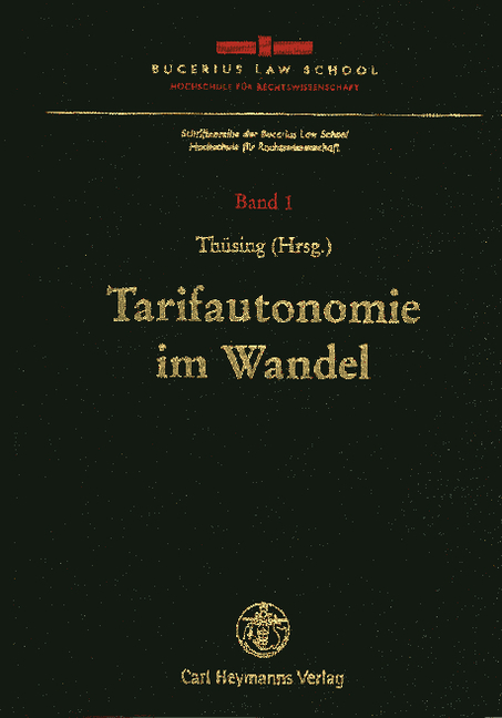 Tarifautonomie im Wandel - 