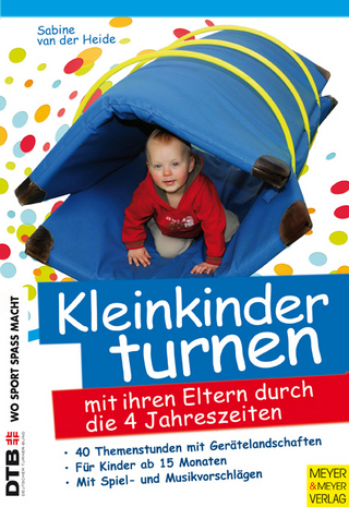 Kleinkinder turnen mit ihren Eltern durch die vier Jahreszeiten