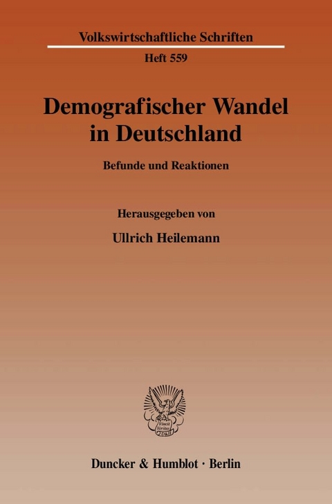 Demografischer Wandel in Deutschland. - 