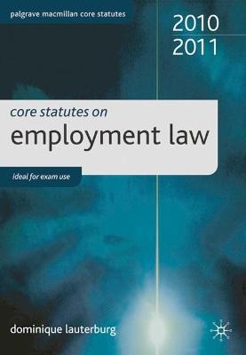 Core Statutes on Employment Law