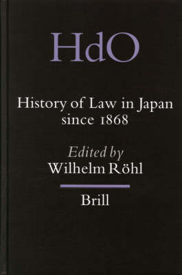 History of Law in Japan since 1868