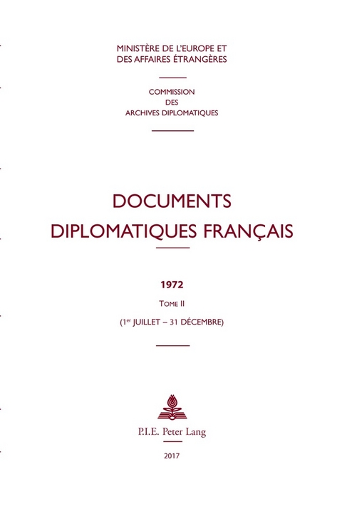 Documents diplomatiques fran&ccedil;ais - 